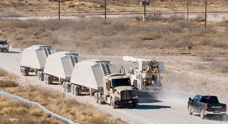 Kodiak autonomous truck on a regional route