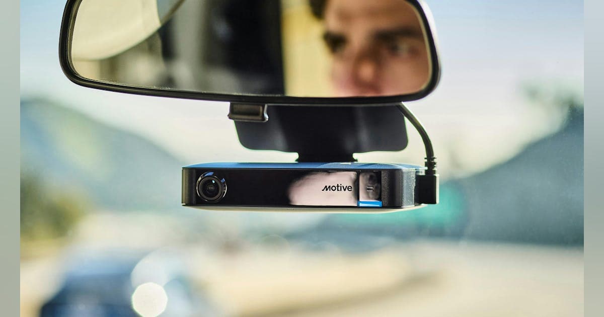 In-cab camera on the windshield