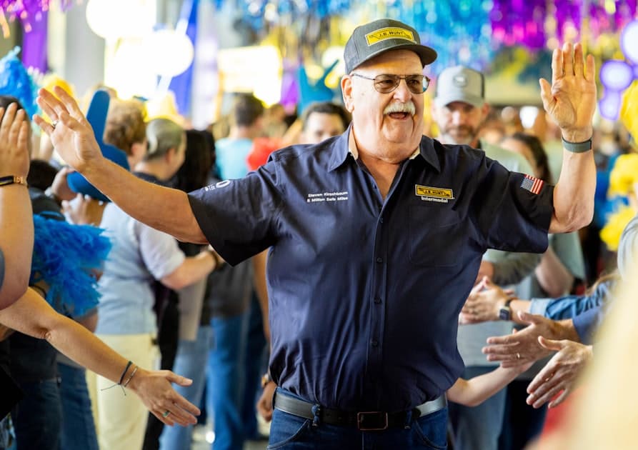 Veteran drivers celebrated on stage