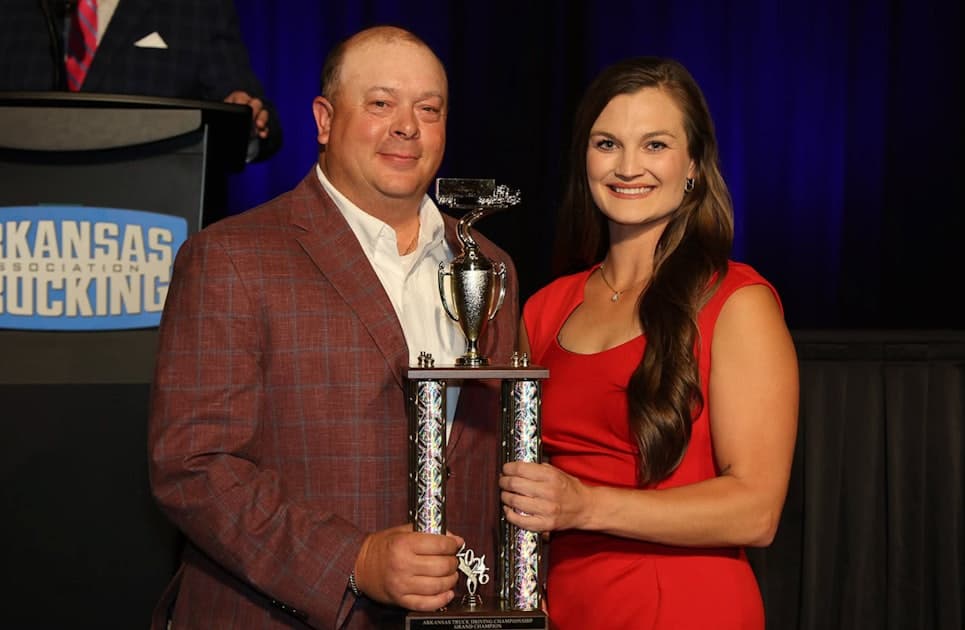 Truck driving competition trophies