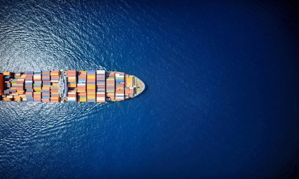 Autonomous ship on open water