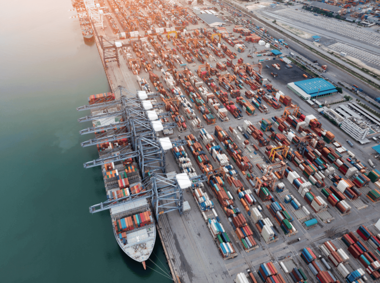 Shipment sitting at port